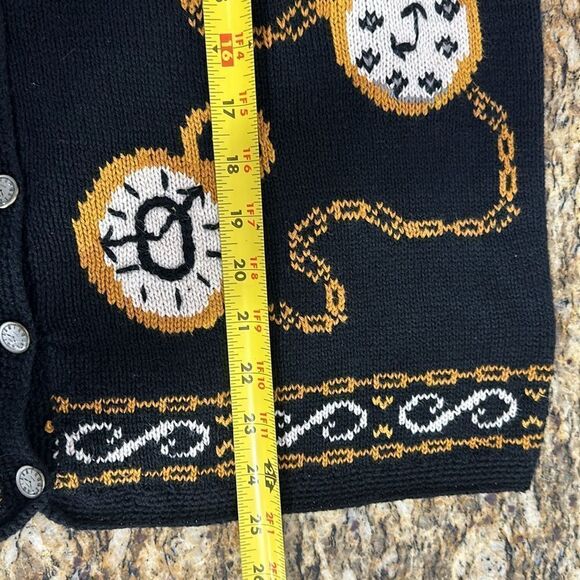 Signatures Northern Isles Vintage Embroidered By Hand Cardigan Sweater Size XL - Picture 9 of 9